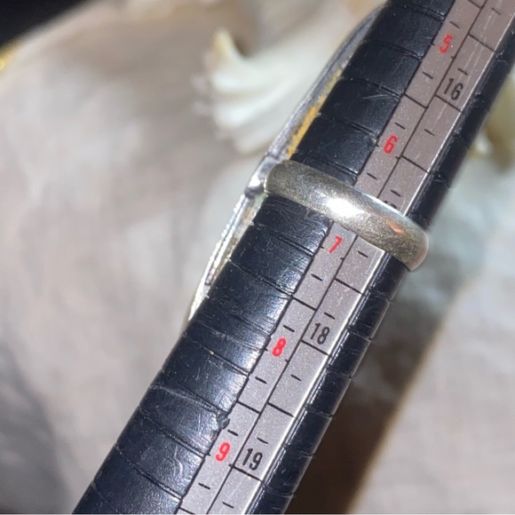 Stick Agate Handcrafted elongated Natural Gemstone ring - Picture 7 of 8